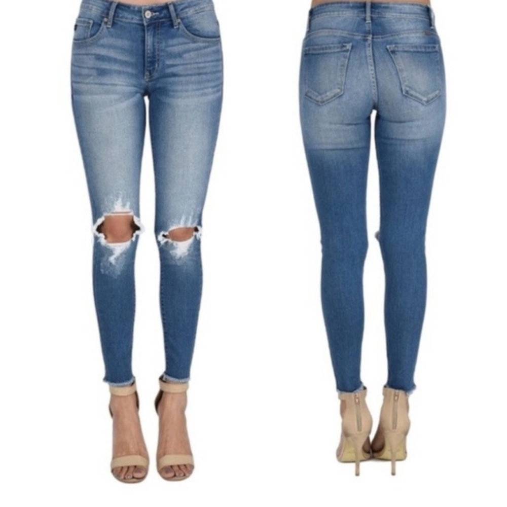 Kancan Distressed Skinny Jeans